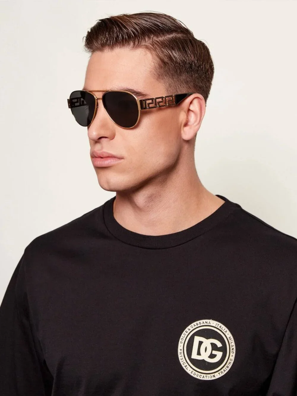 Versace VE2289 100071 Aviator Sunglasses – Gunmetal / Dark Green
